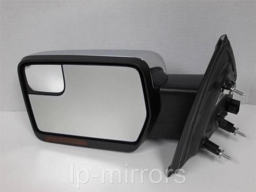 09 10 11 12 13 ford f150 driver side door signal mirror power fold chrome cover