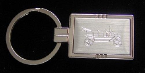 Vintage auto engraved key ring