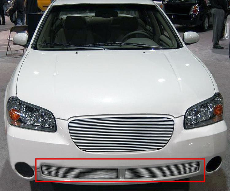 Fit:01-03 nissan maxima se/gxe bumper billet grille