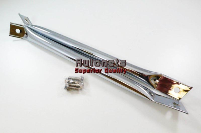 Chevy camaro 1970-81 chrome steel fender to radiator support bars hot rat rod