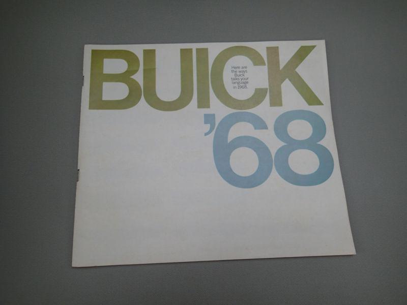 1968 buick car dealer sales brochure