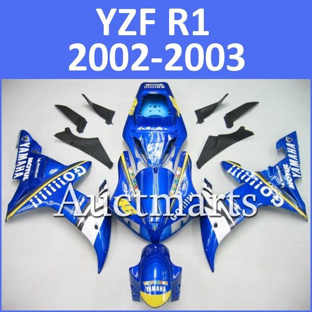 Fit yamaha yzf r1 02 03 yzfr1 2002 2003 1000 fairing kit bodywork b3 dn