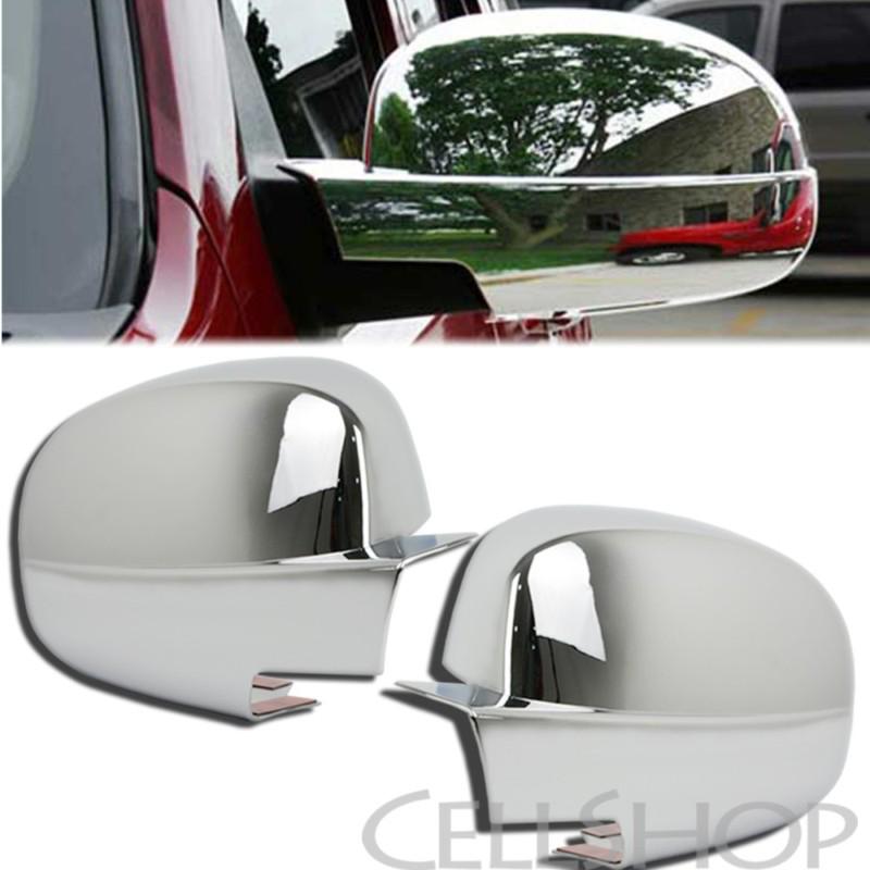 2008-2013 chevy avalanche suburban chrome full mirror cover moulding trim 2007