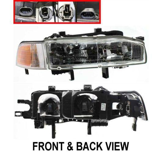 92-93 honda accord headlight headlamp right rh passenger side new