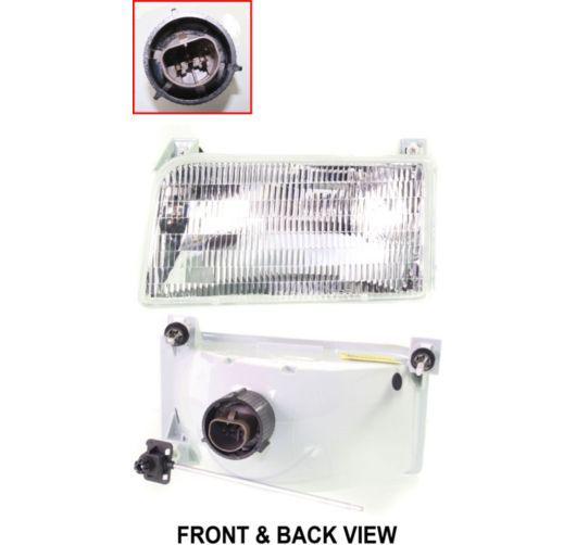 92-96 ford f150 f250 f350 bronco left head light lamp assembly new replacement l