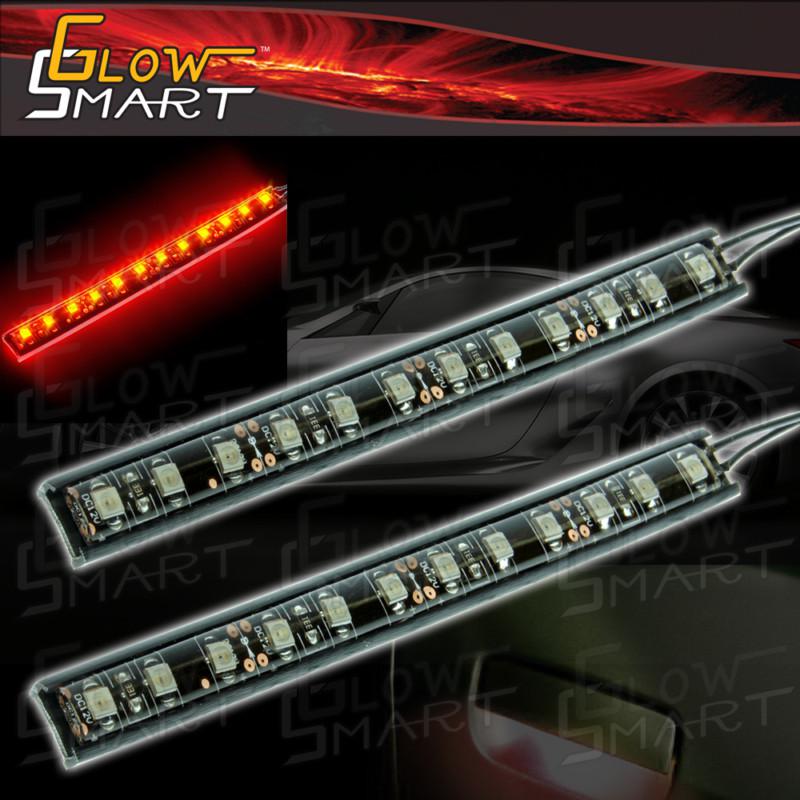 2 x 4” led strip 12 smd door trim courtesy dash light r