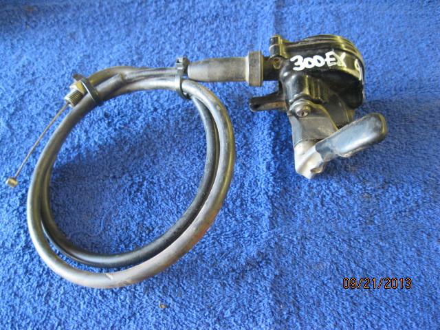 Honda 300ex 250x thumb throttle assembly & nice cable thumb throttle mount box 