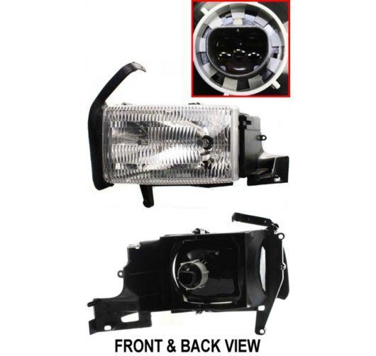 Dodge ram pickup truck headlight headlamp w/o corner light driver side left lh