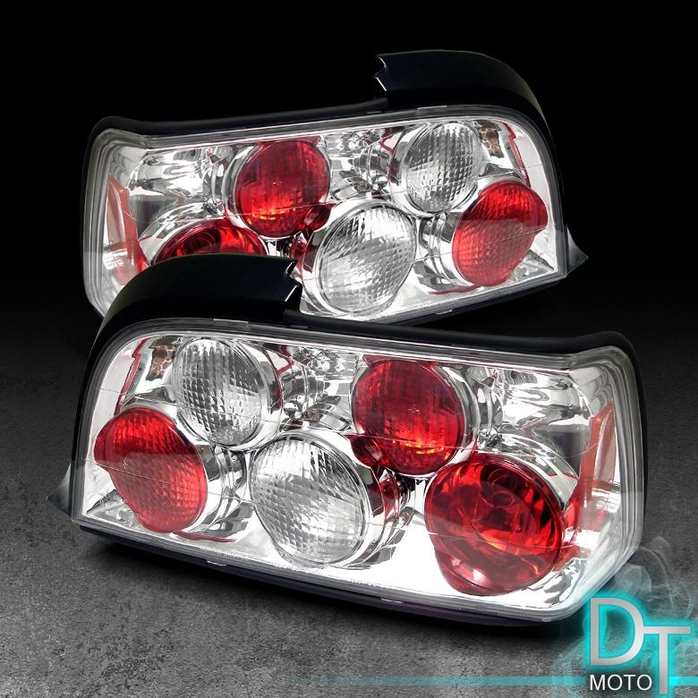 92-98 bmw e36 3-series 2dr coupe clear altezza tail lights lamps left+right pair