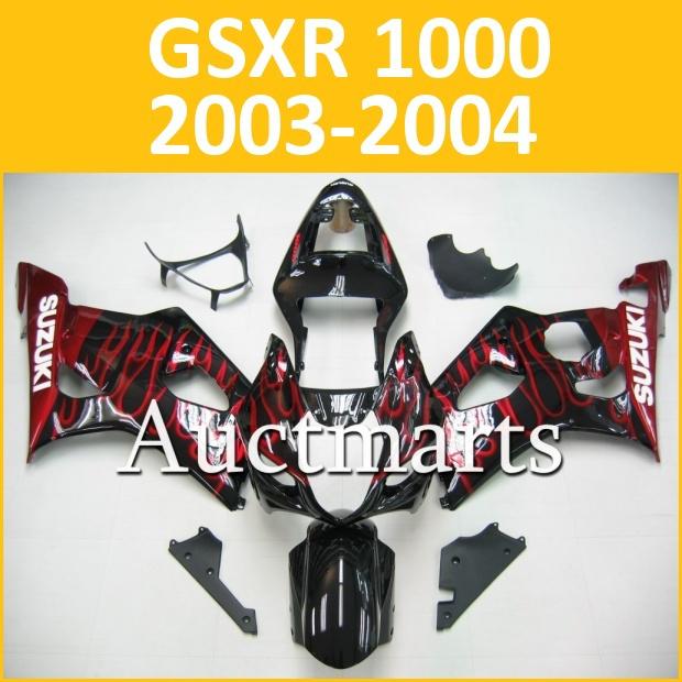 Fit suzuki 03 04 gsxr 1000 gsx-r1000 2003 2004 fairing k4 bodywork d12 b02