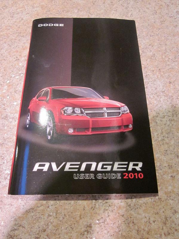 2010 dodge  avenger user guide  owners manual 