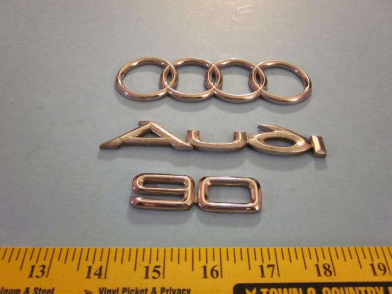 Audi factory chrome trunk emblems