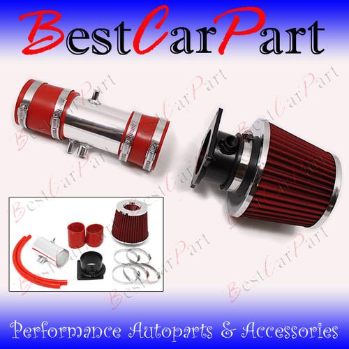 Bcp red 98-02 cougar/mystique 2.5l v6 short ram air intake system + filter