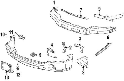 Gmc 15098996 genuine oem factory original center filler