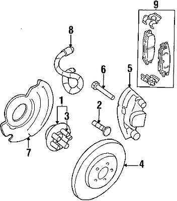 Pontiac 11570580 genuine oem factory original hub & bearing mount bolt