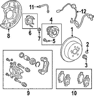 Toyota 4243108040 genuine oem factory original rotor