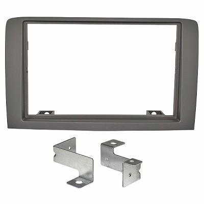 Mounting frame for double din fiat idea radio panel radio car radio grey