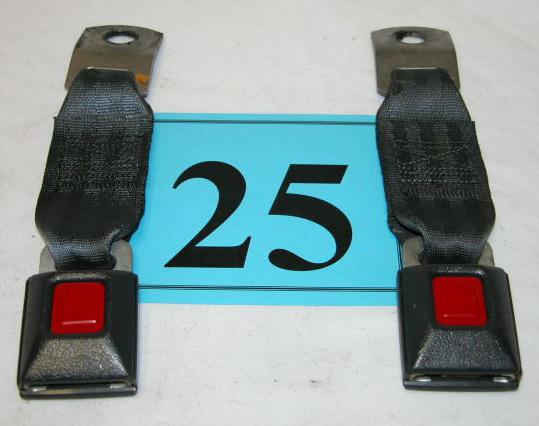 93-02 camaro firebird dark gray rear seatbelt buckles  nice pair     93-96 style