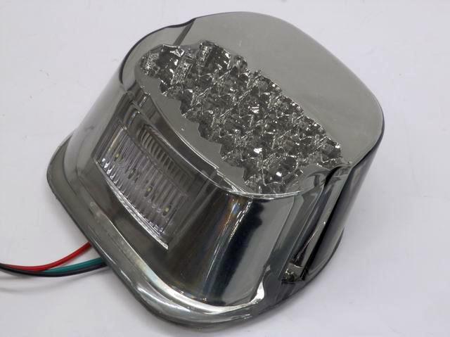 Crystal led smoke tail brake light for harley road glide electra fx road king