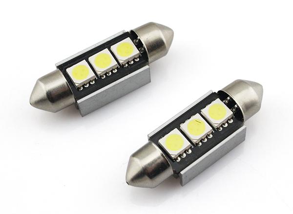 2x 36mm c5w 3 led white error free number plate bulbs mercedes benz w203