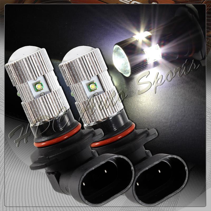 2x toyota mazda nissan hb3 9005 white 5 led 25w projector high low beam bulbs