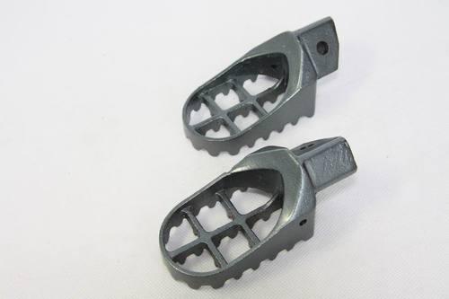 Custom gray motocross mx dirt bike racing foot pegs for 1993-2001 suzuki rm80 rm