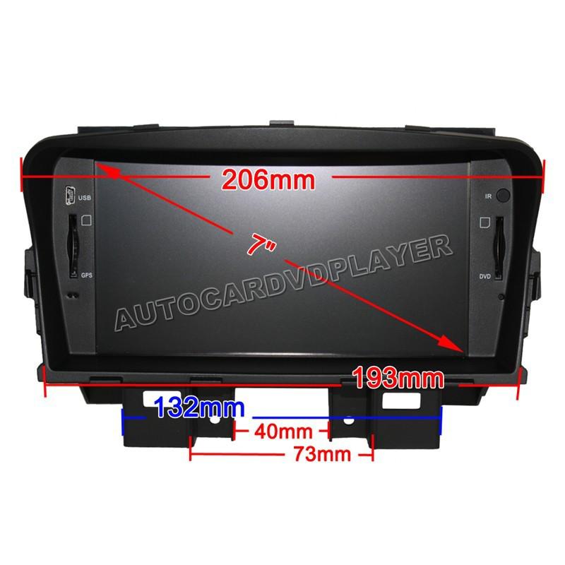 7" chevrolet cruze dvd autoradio gps navigation stereo in-dash player pip rds bt