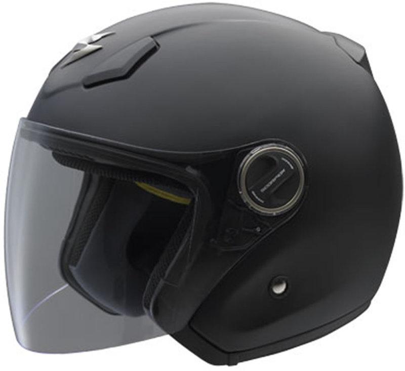 Scorpion exo-200 street helmet - solid matte black - xs