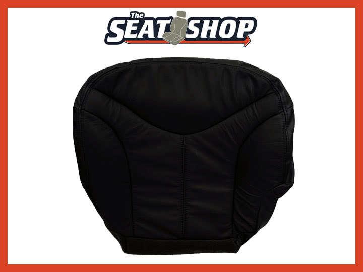 00 01 02 gmc sierra graphite leather seat cover lh bottom