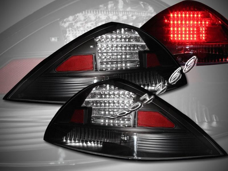 2003 2004 2005 accord 2-door lx/ex jdm black led taillights new