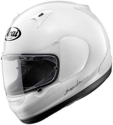 New arai signet-q full-face adult helmet, white, med/md