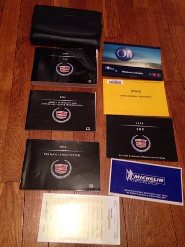 Srx s r x suv s u v 08 2008 cadillac owners owner's manual & case