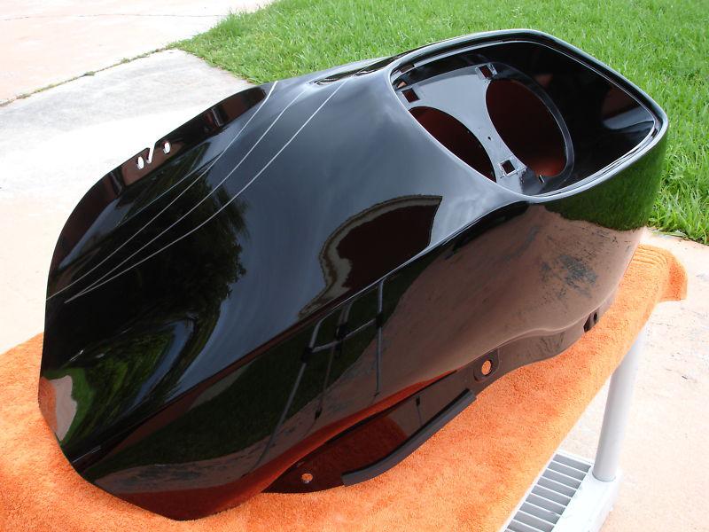 Harley davidson 2012 fltrx road glide custom outer fairing vivid black excellent