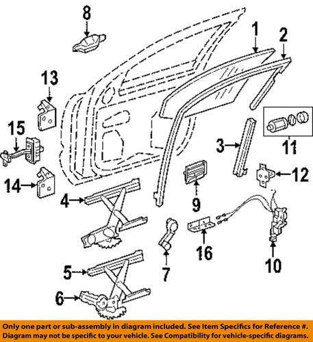 Gm oem 10395381 door lock kit-lock