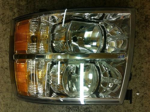 07-12 chevy silverado pickup truck headlight headlamp driver side left lh