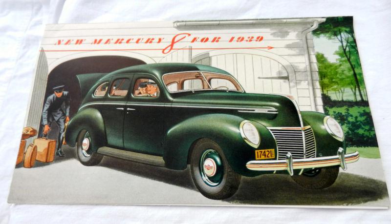 New mercury 8 for 1939 brochure original sales book pamphlet