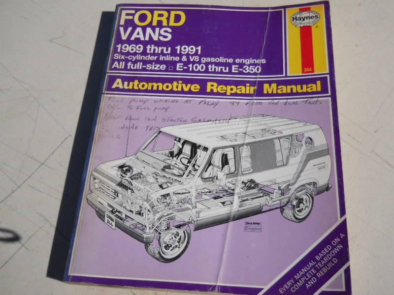 Ford vans 1969 1991 haynes repair manual