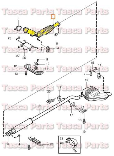 Brand new oem awd catalytic converter 2001-2009 volvo s60 s80 v70 v70xc xc90