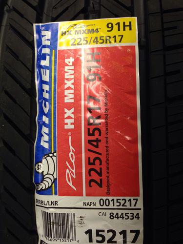 Michelin pilot hx mxm4 225/45r17 tire