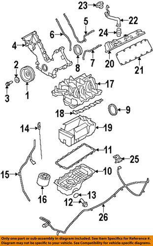 Ford oem f5rz6a340b engine-crnkshft pulley bolt