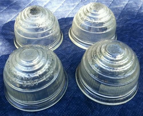 Lucas lamp l594 glass clear lenses triumph tr2 tr3 tr4 tr250 spitfire gt6 lights