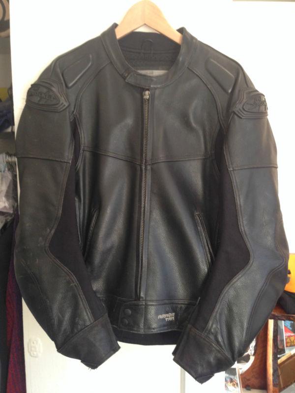 Joe rocket 990 leather jacket size 44 black 