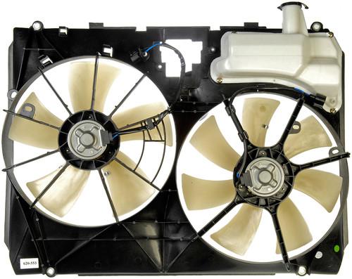 Dual fan assy sienna 3.3l, w/o towing platinum# 2110853