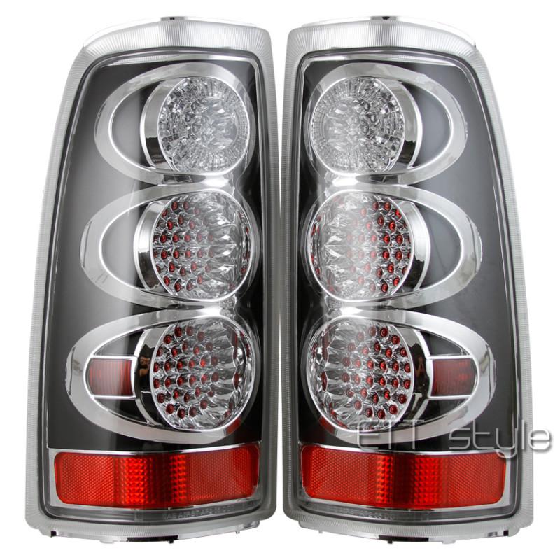 Apc pair 03-06 silverado 04-06 sierra fleetside diamond cut tail lights lamp