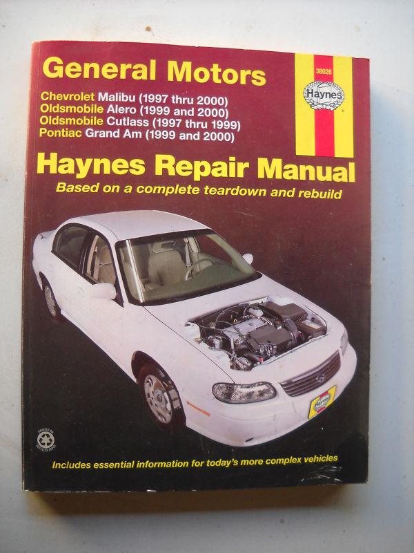 Haynes general motors~service repair ~38026~chevy~oldsmobile~pontiac~1997-2000