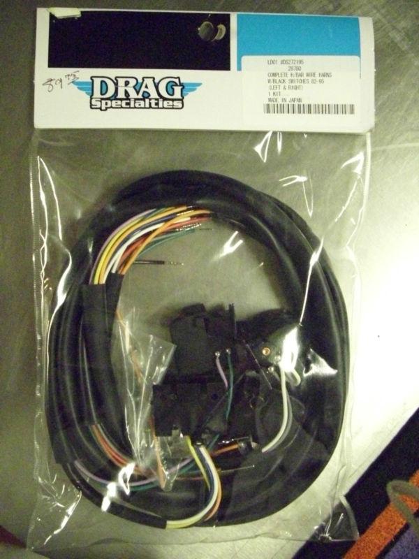 Complete h/bar wire harness w/ black switches 82-95