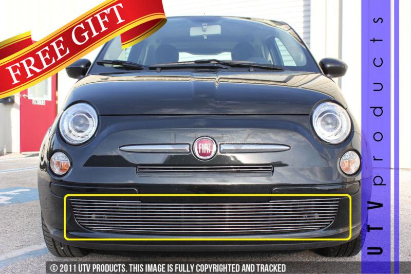 2012 - 2013 fiat 500 1pc full bumper chrome billet grille custom c 12 13