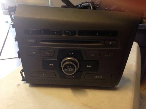 2012 2013 civic coupe oem factory single disc cd player radio am fm stereo unit