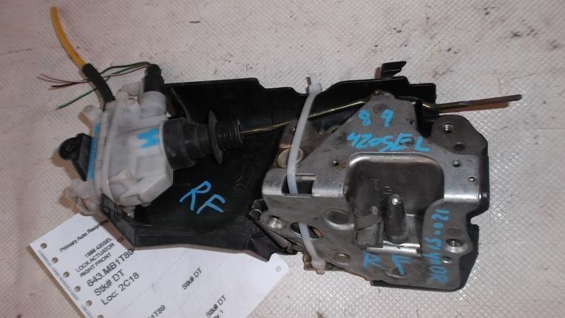 86 88 87 89 mercedes 420 560 sel right passenger r. rh front door lock actuator