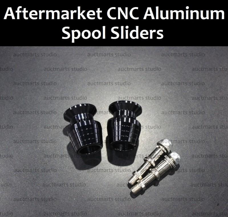 For universal yamaha yzf r1 r6 cnc aluminum spool sliders st2 black d